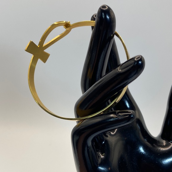 Egyptian Ankh Key Of Life Gold Tone Bracelet - Picture 6 of 10